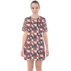 Pattern Textiles Sixties Short Sleeve Mini Dress by HermanTelo