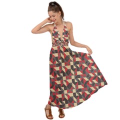 Pattern Textiles Backless Maxi Beach Dress