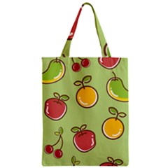 Seamless Healthy Fruit Zipper Classic Tote Bag by HermanTelo