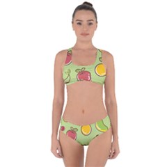 Seamless Healthy Fruit Criss Cross Bikini Set by HermanTelo