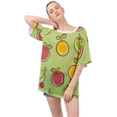 Seamless Healthy Fruit Oversized Chiffon Top by HermanTelo