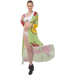 Seamless Healthy Fruit Maxi Chiffon Beach Wrap