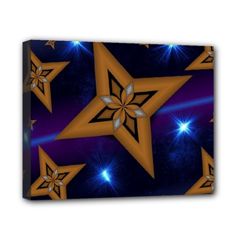 Star Background Canvas 10  X 8  (stretched) by HermanTelo