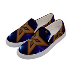 Star Background Women s Canvas Slip Ons by HermanTelo