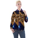 Star Background Women s Long Sleeve Pocket Shirt View1