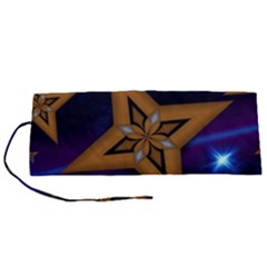 Star Background Roll Up Canvas Pencil Holder (s)