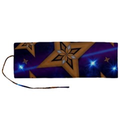 Star Background Roll Up Canvas Pencil Holder (m) by HermanTelo