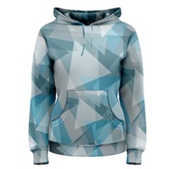 Triangle Blue Pattern Women s Pullover Hoodie