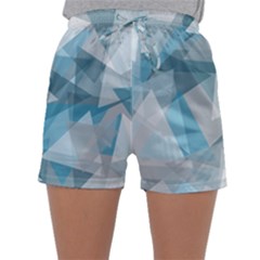 Triangle Blue Pattern Sleepwear Shorts