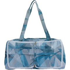 Triangle Blue Pattern Multi Function Bag by HermanTelo