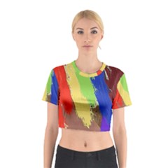 Abstract Painting Cotton Crop Top