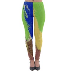 Abstract Painting Lightweight Velour Leggings