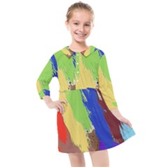 Abstract Painting Kids  Quarter Sleeve Shirt Dress