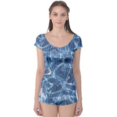 Abstract Blue Diving Fresh Boyleg Leotard  by HermanTelo