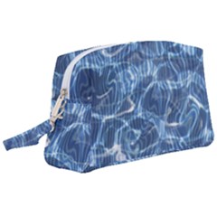 Abstract Blue Diving Fresh Wristlet Pouch Bag (large) by HermanTelo