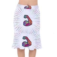 Strength Strong Arm Muscles Short Mermaid Skirt