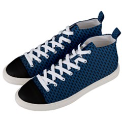 Background Holes Texture Men s Mid-top Canvas Sneakers by HermanTelo