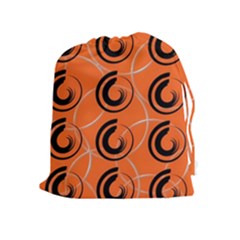 Background Pattern Retro Drawstring Pouch (xl)