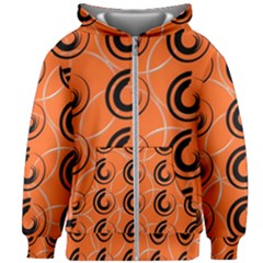 Background Pattern Retro Kids  Zipper Hoodie Without Drawstring