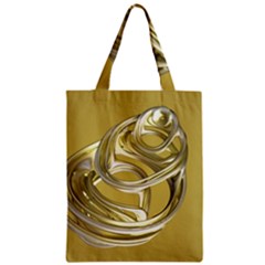 Fractal Abstract Artwork Zipper Classic Tote Bag by HermanTelo