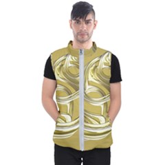 Fractal Abstract Artwork Men s Puffer Vest