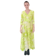 Background Green Star Button Up Maxi Dress by HermanTelo