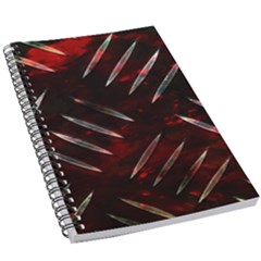 Background Red Metal 5 5  X 8 5  Notebook