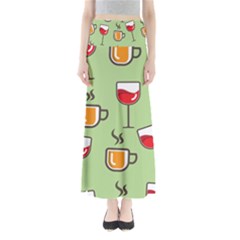 Cups And Mugs Full Length Maxi Skirt