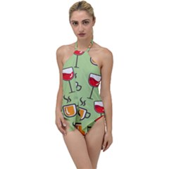 Cups And Mugs Go With The Flow One Piece Swimsuit by HermanTelo
