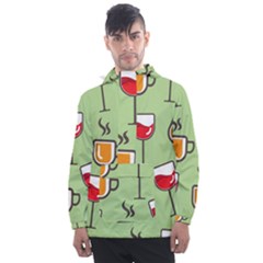 Cups And Mugs Men s Front Pocket Pullover Windbreaker