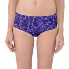 Pattern Color Ornament Mid-waist Bikini Bottoms