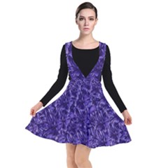 Pattern Color Ornament Plunge Pinafore Dress