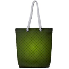 Hexagon Background Line Full Print Rope Handle Tote (small) by HermanTelo
