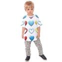 Puffy Hearts Heart Clipart Hearts Kids  Raglan Tee View1