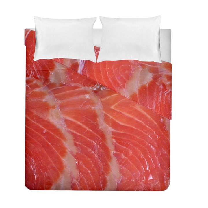 Food Fish Red Trout Salty Natural Duvet Cover Double Side (Full/ Double Size)