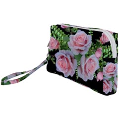 Roses Flowers Ferns Arrangement Wristlet Pouch Bag (small) by Pakrebo