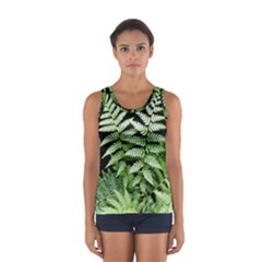 Fern Plant Leaf Green Botany Sport Tank Top  by Pakrebo