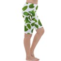 Mint Seamless Pattern Leaf Green Cropped Leggings  View3