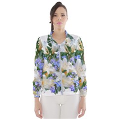 Flowers Lilies Arrangement Bouquet Women s Windbreaker by Pakrebo