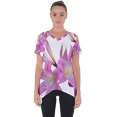 Lily Belladonna Easter Lily Cut Out Side Drop Tee