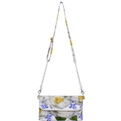 Flowers Camellia Bluebells Fragrant Mini Crossbody Handbag by Pakrebo
