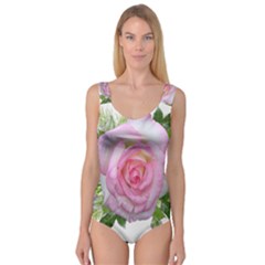 Roses Pink Flowers Perfume Leaves Princess Tank Leotard  by Pakrebo