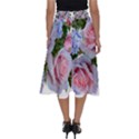 Roses Plumbago Flowers Fragrant Perfect Length Midi Skirt View2