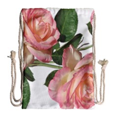 Roses Flowers Perfume Garden Drawstring Bag (large)