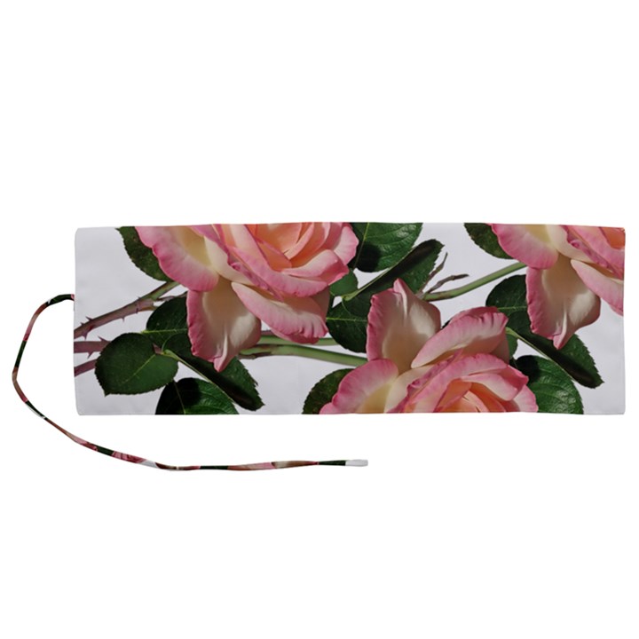 Roses Flowers Perfume Garden Roll Up Canvas Pencil Holder (M)