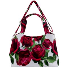 Roses Flowers Red Romantic Garden Double Compartment Shoulder Bag by Pakrebo