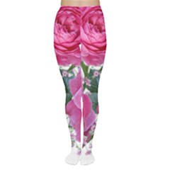 Roses Gypsophila Flowers Fragrant Tights by Pakrebo