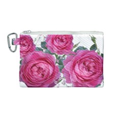 Roses Gypsophila Flowers Fragrant Canvas Cosmetic Bag (medium) by Pakrebo