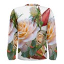 Autumn Leaves Roses Flowers Garden Men s Long Sleeve Tee View2