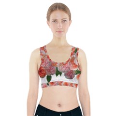 Roses Flowers Arrangement Perfume Sports Bra With Pocket by Pakrebo